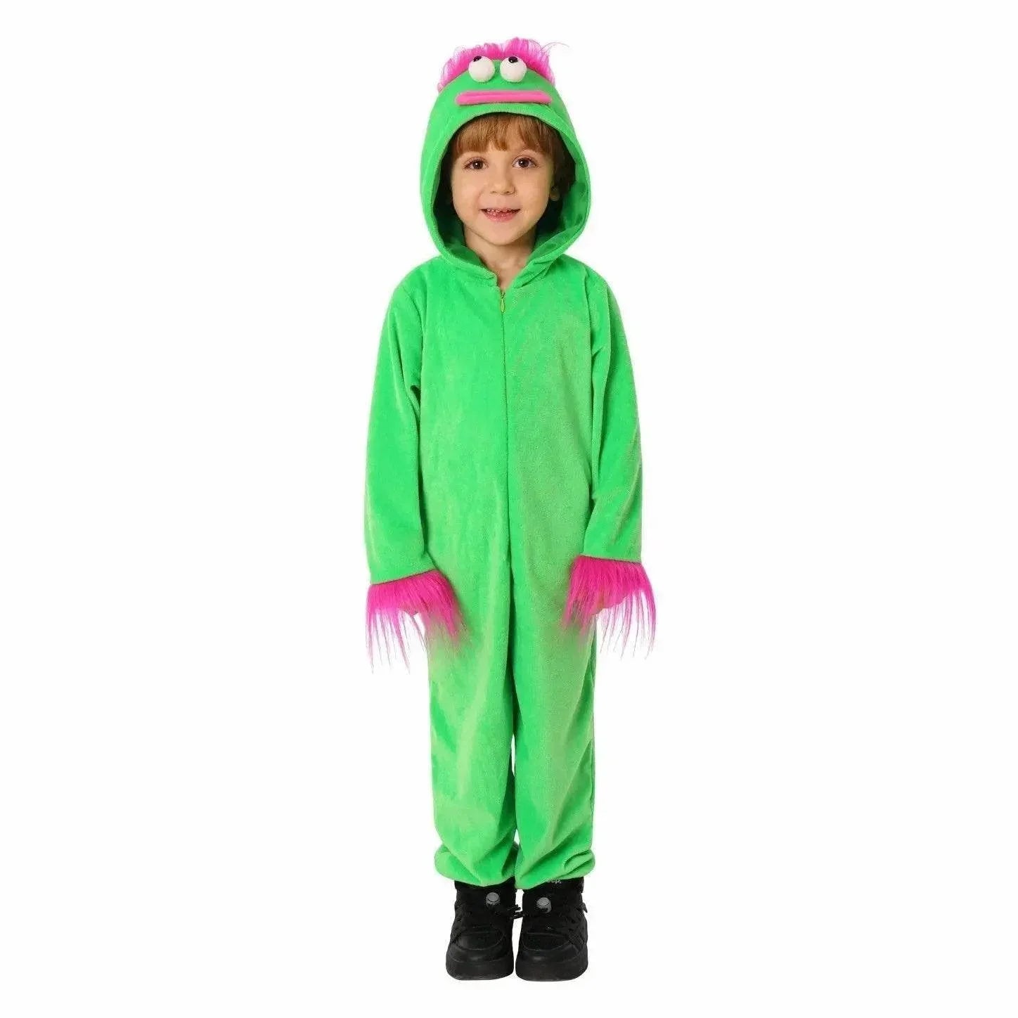 Kids Green Ugly Doll Jumpsuit Party Cosplay Costumes Halloween - Azufun