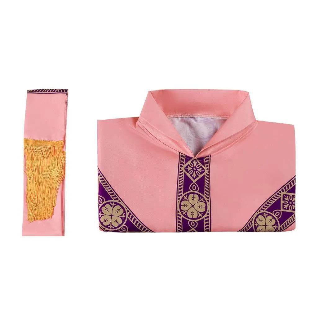 Medieval Cloak Spliced Priest Uniform Cosplay Costume Outfits Halloween Carnival Suit - Azufun