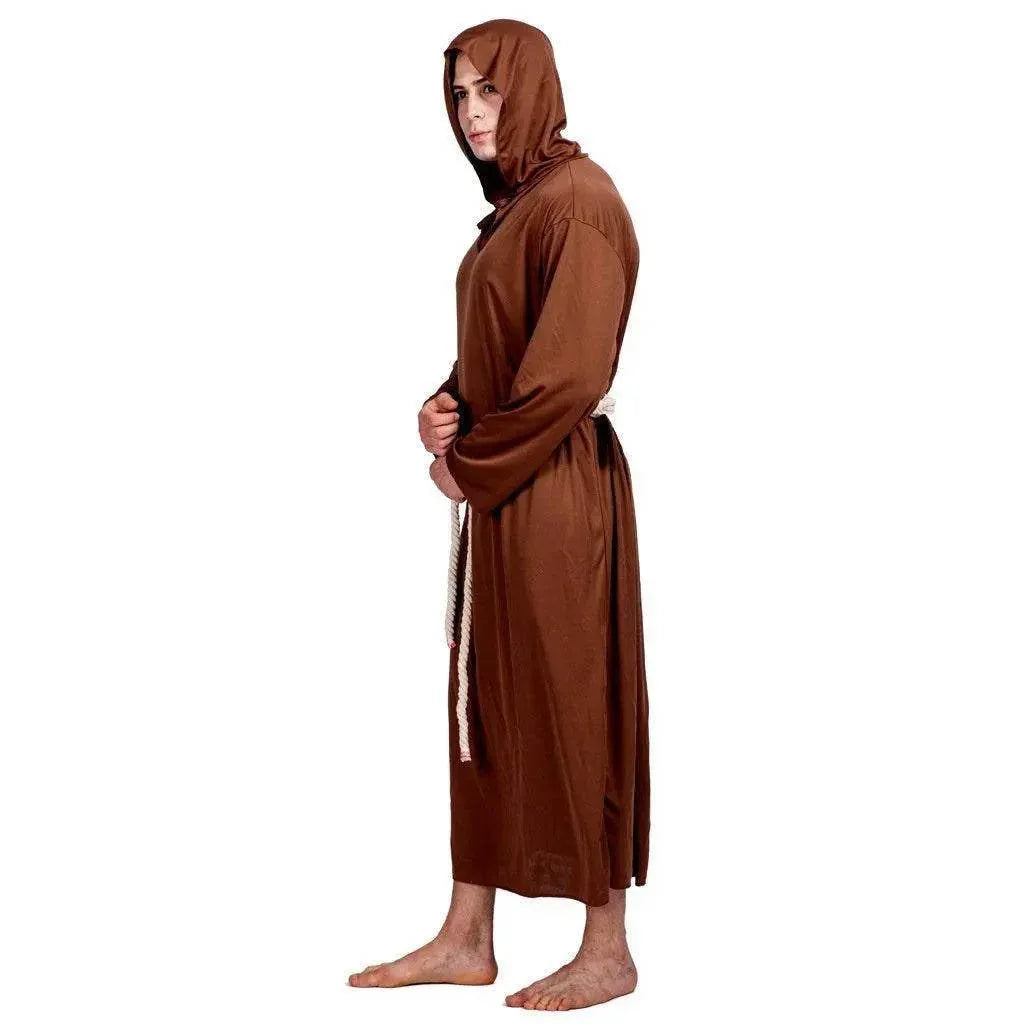 Medieval Monk Robe Priest Robe Halloween Cosplay Stage props show costume - Azufun