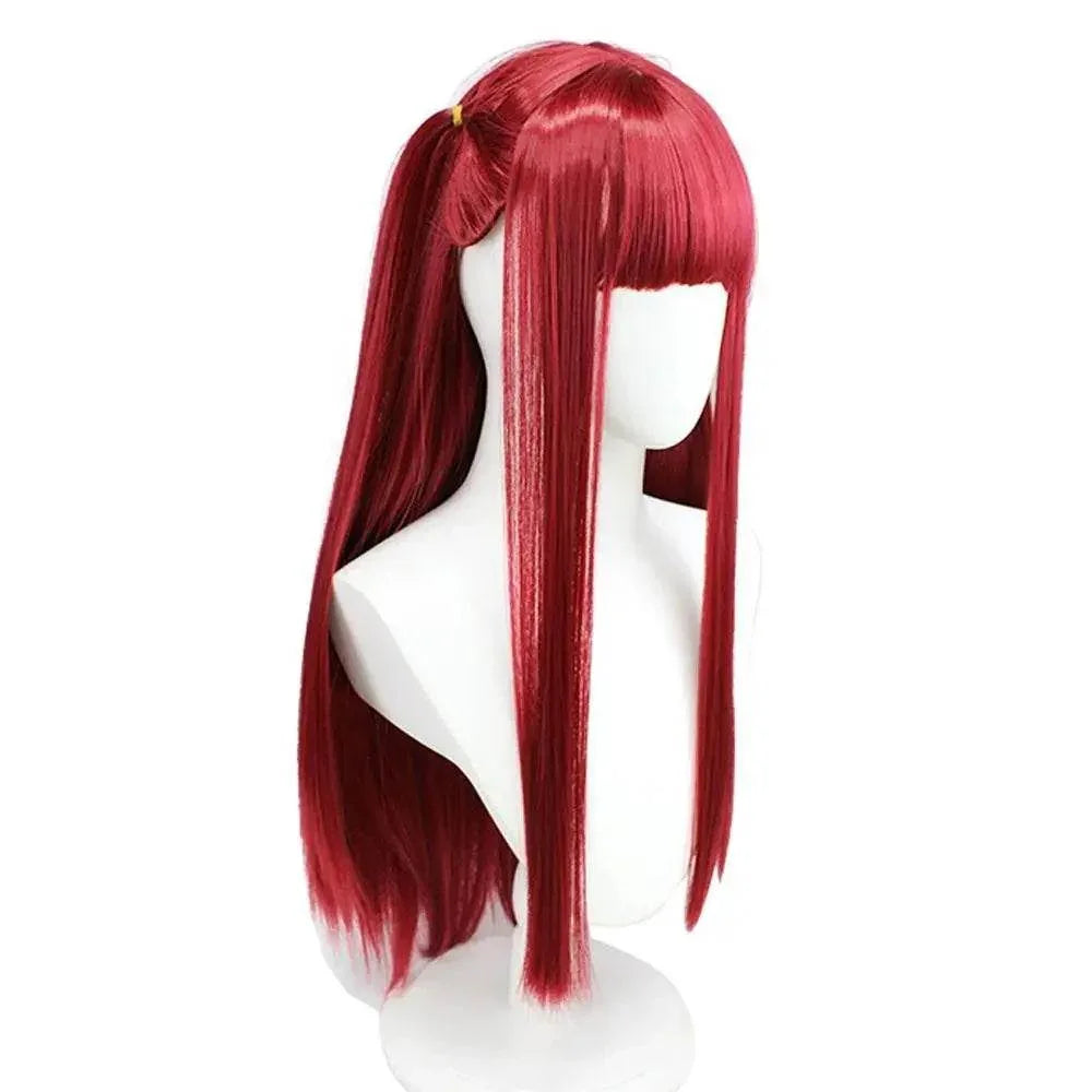My Dress-Up Darling Cosplay Costume Marin Kitagawa Anime Wig Long Red Wig for Party - Azufun