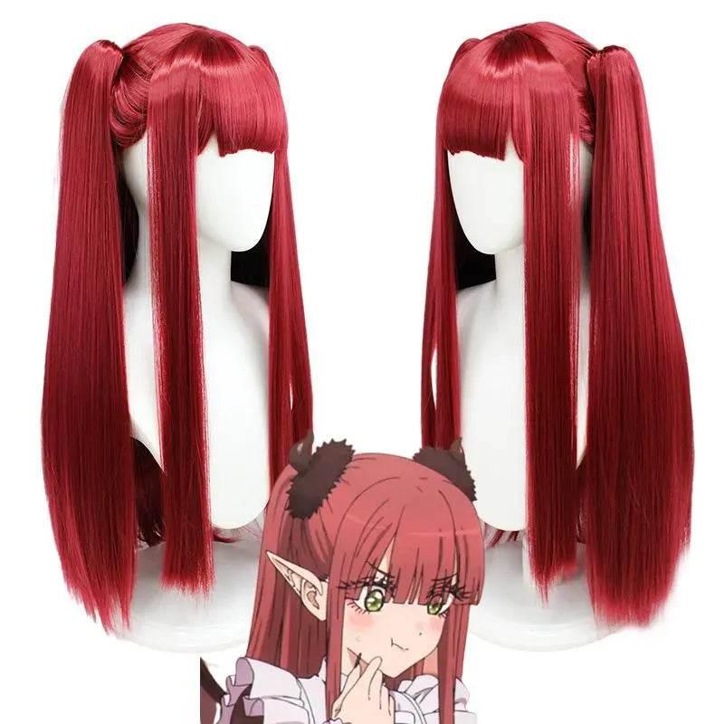 My Dress-Up Darling Cosplay Costume Marin Kitagawa Anime Wig Long Red Wig for Party - Azufun