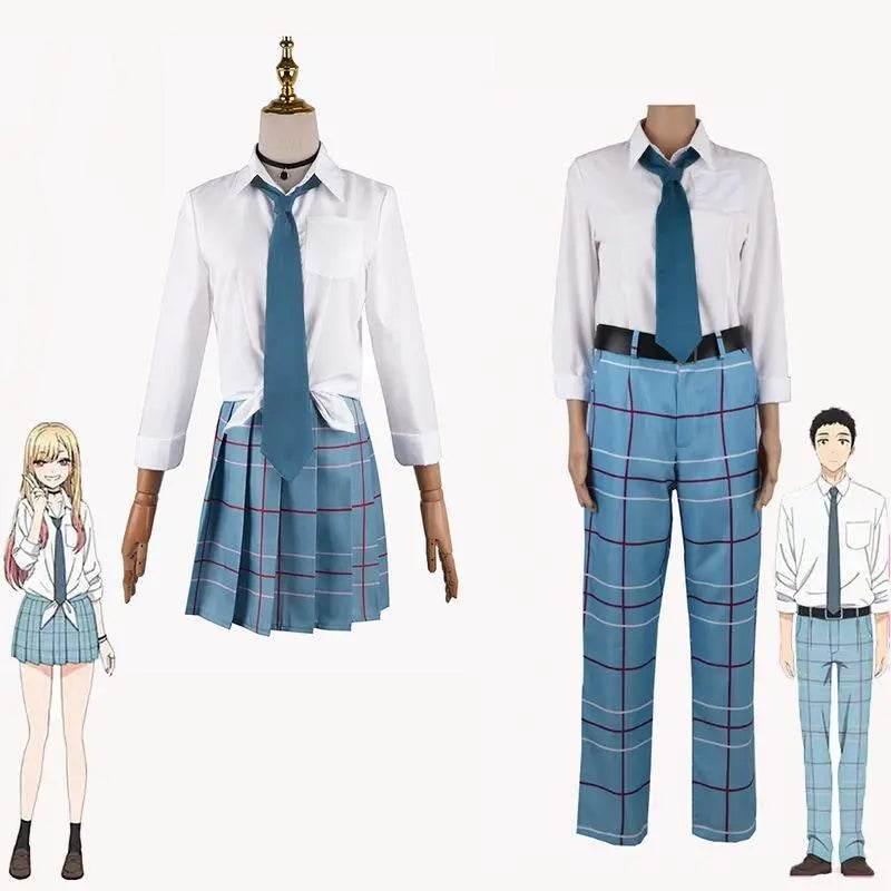 My Dress-Up Darling Wakana Gojo Cosplay Costume School Uniform Halloween Outfits Suit For Men - Azufun