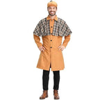 Mystery Game Role Playing Men Detective Adult Cosplay Costume Outfits Carnival Suit - Azufun