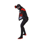 New Age Black Spiderman Miles Hero Cosplay Halloween Costume Sweater - Azufun