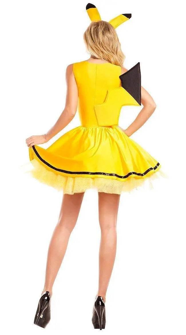 Pikachu animal costume Halloween party cosplay dress - Azufun