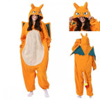 Pokemon Charizard Kigurumi Onesie Pajamas Costume for adults - Azufun