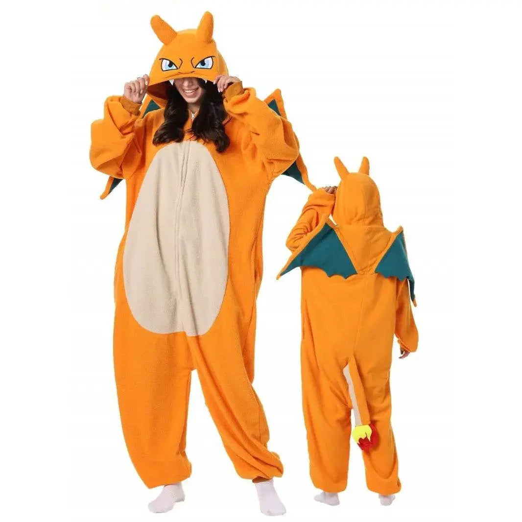 Pokemon Charizard Kigurumi Onesie Pajamas Costume for adults - Azufun