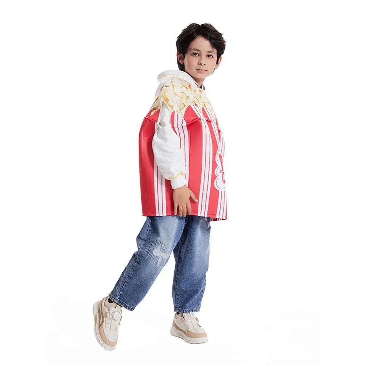 Popcorn Holiday Party Outfits Halloween Carnival Suit Cosplay Costume For Kids - Azufun