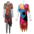 Sally Jack Skellington Finkelstein Costume Dress The Nightmare Before Christmas Halloween - Azufun