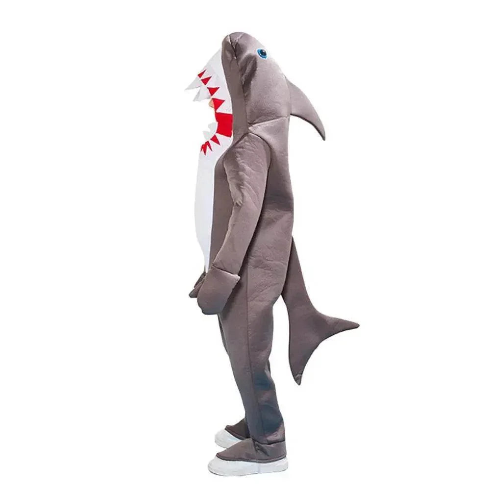 Sea Life Shark Child Jumpsuit Costume Party kids Cosplay Halloween - Azufun