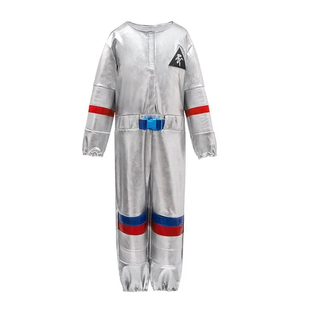 Silver Space Suit Costume Astronaut Pilot Cosplay and Performance Outfit - Azufun