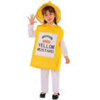 Smock Mustard Bottle Kids Funny Stage Cosplay Costumes Halloween - Azufun