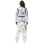 Space Suit Astronaut Couples Costume Carnival Halloween For Women Men - Azufun
