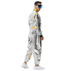 Space Suit Astronaut Couples Costume Carnival Halloween For Women Men - Azufun