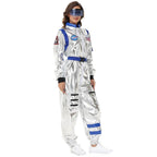Space Suit Astronaut Couples Costume Carnival Halloween For Women Men - Azufun