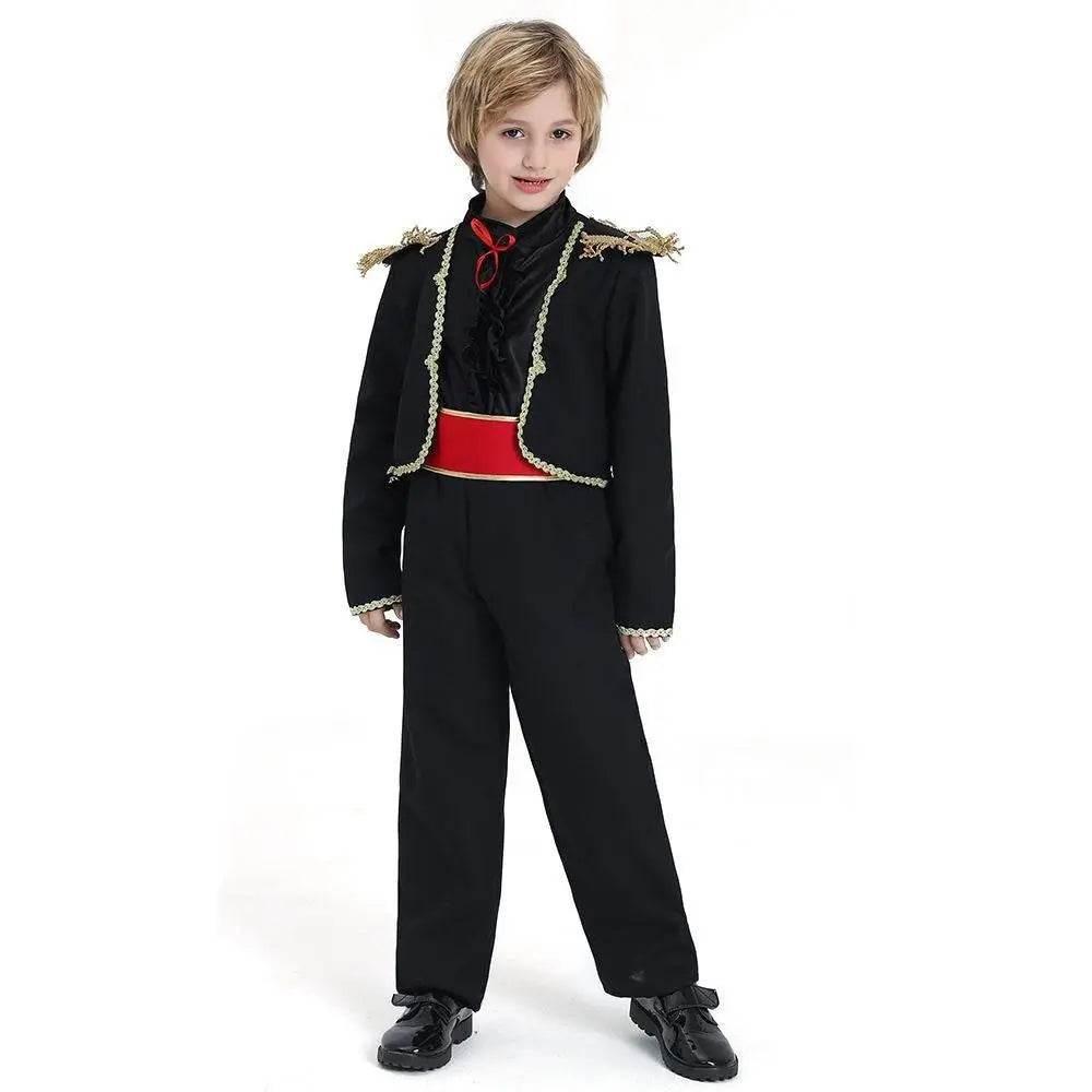 Spanish Matador Flamenco Dance Exotic Kids Cosplay Costume - Azufun