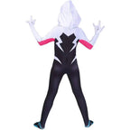 Spider-Man Women Gwen Stacy Cosplay Costume Zentai Jumpsuit Adult Kids - Azufun