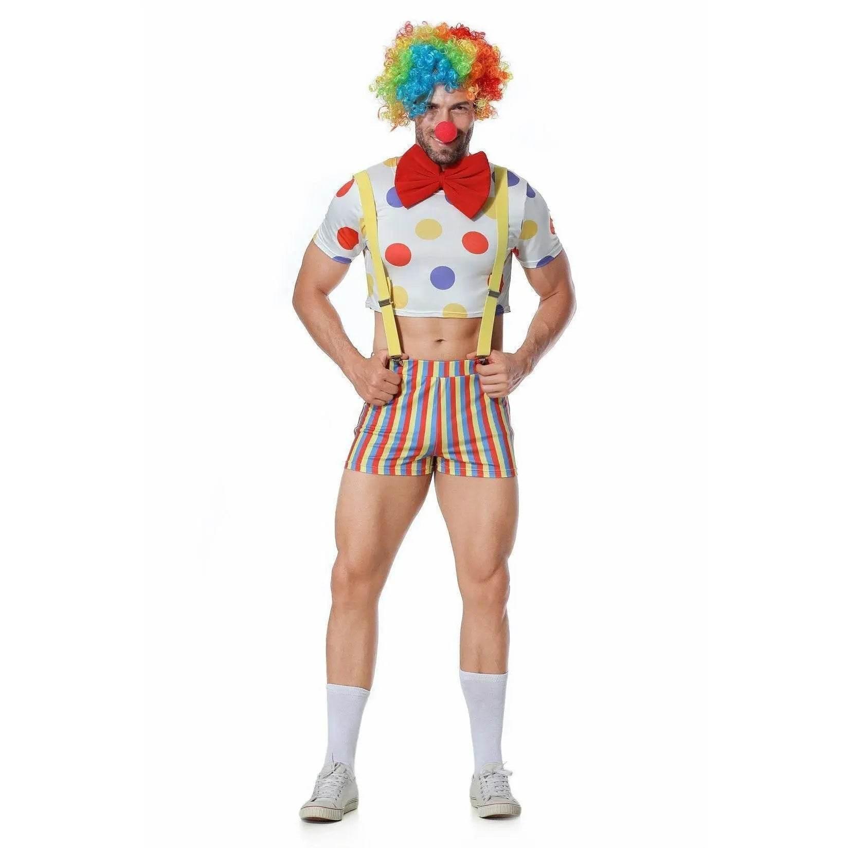 Stag Do Party Fancy Dress Costume Clown For Men - Azufun