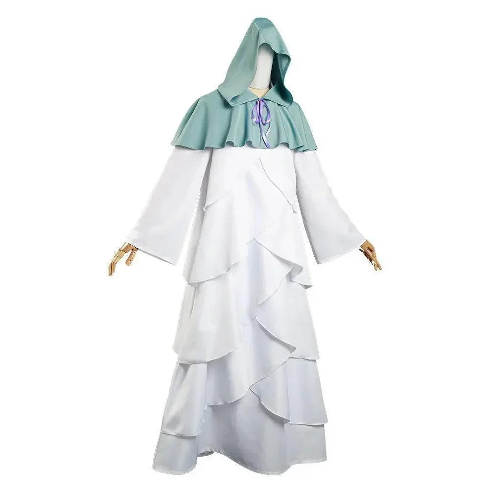 The Promised Neverland Mujika Cosplay Costume Long Robe Cloak Halloween Cape Carnival Outfit for Adults - Azufun