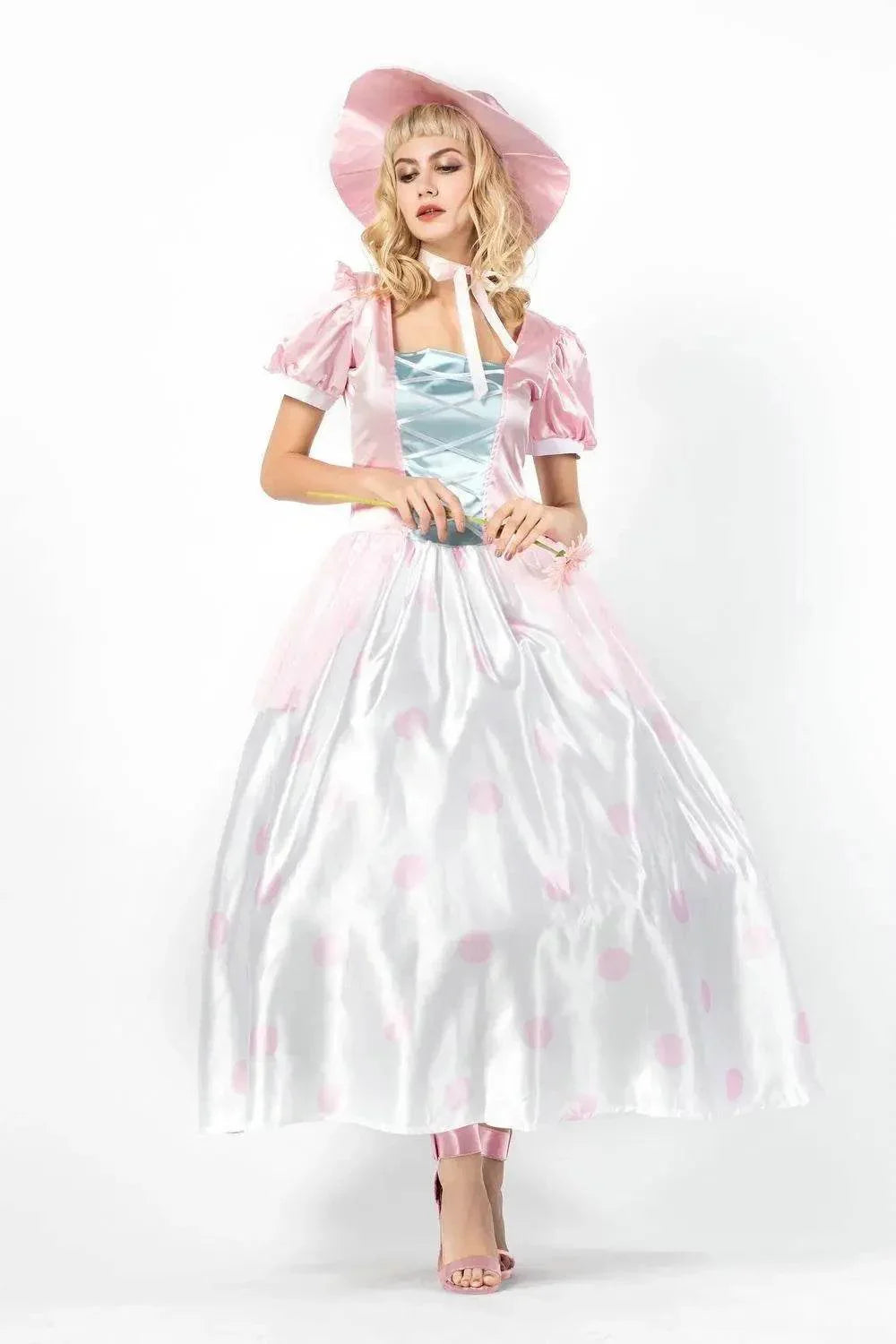 Toy Story 4 Adult Little Bo Peep Costume Cosplay Women Dress Halloween - Azufun