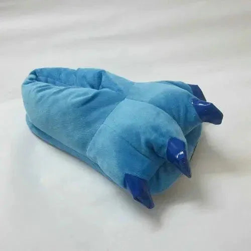 Unisex Animal Blue Stitch cosplay Kigurumi fleece slippers shoes - Pajamasbuy