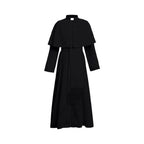 Unisex Men Solid Long Father Vicar Fancy Medieval Priest Costumes Cosplay Party Props - Azufun