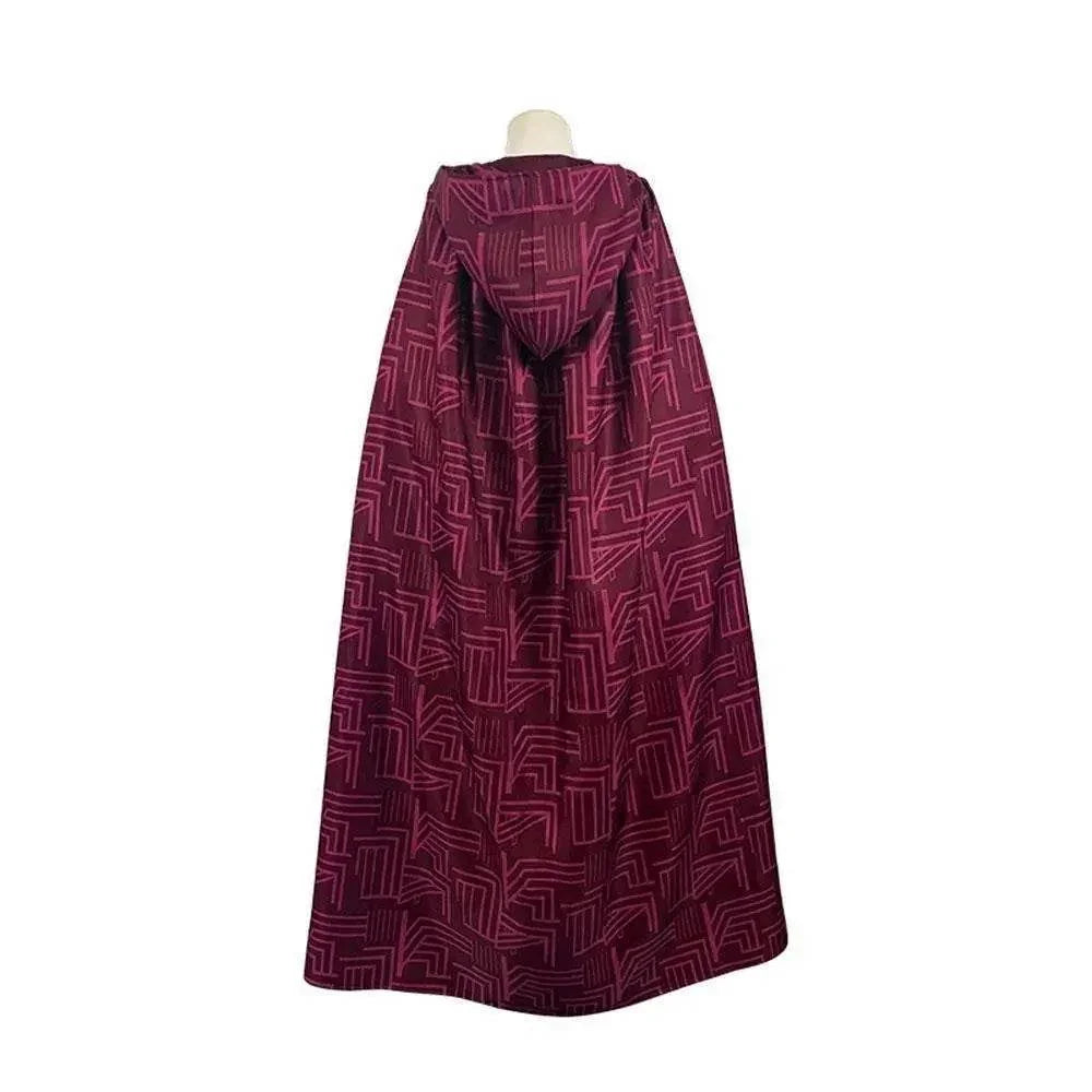 Wanda Maximoff Costume Cosplay Jumpsuit Red Witch Cloak Halloween Outfit for Woman - Azufun