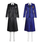 Wednesday Costume The Addams Family Cosplay Costumes Skirt Suit For Women - Azufun
