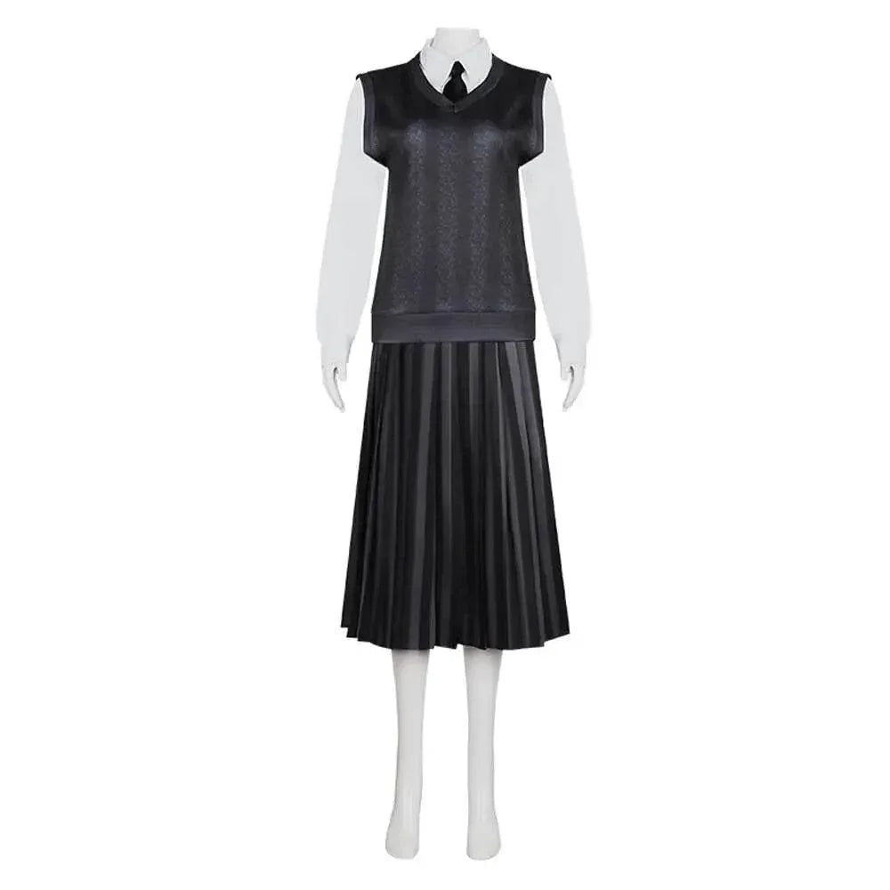 Wednesday Costume The Addams Family Cosplay Costumes Skirt Suit For Women - Azufun