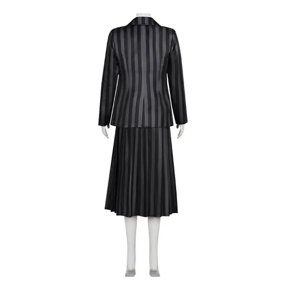 Wednesday Costume The Addams Family Cosplay Costumes Skirt Suit For Women - Azufun