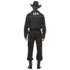 Western Cowboy Gunman Shirts Costume Cosplay Halloween Bar Party Drama wild west fancy dress For Men - Azufun
