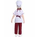 Western pastry chef costume for Kids Apron and Hat Set Cooking Baking - Azufun