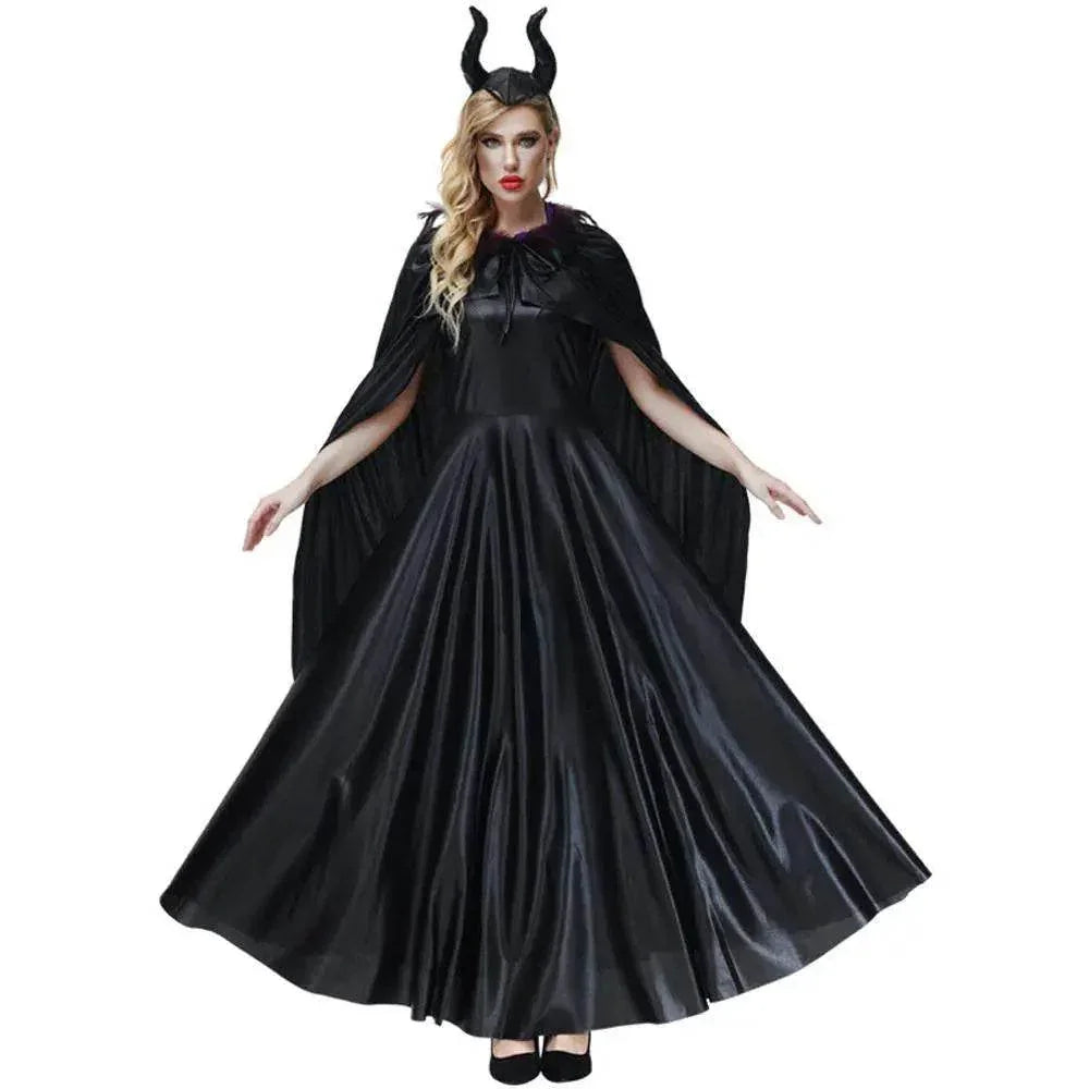 Women's Maleficent Dark Queen costume suit Cosplay Halloween Costumes for adult - Azufun