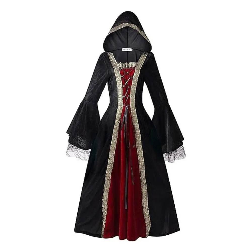 Womens Medieval Renaissance Costume Plus Size Medieval Role Play Dress - Azufun
