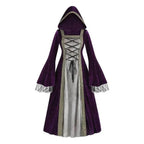 Womens Medieval Renaissance Costume Plus Size Medieval Role Play Dress - Azufun