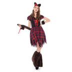 Womens Werewolf Costume Party Clubwear Halloween - Azufun