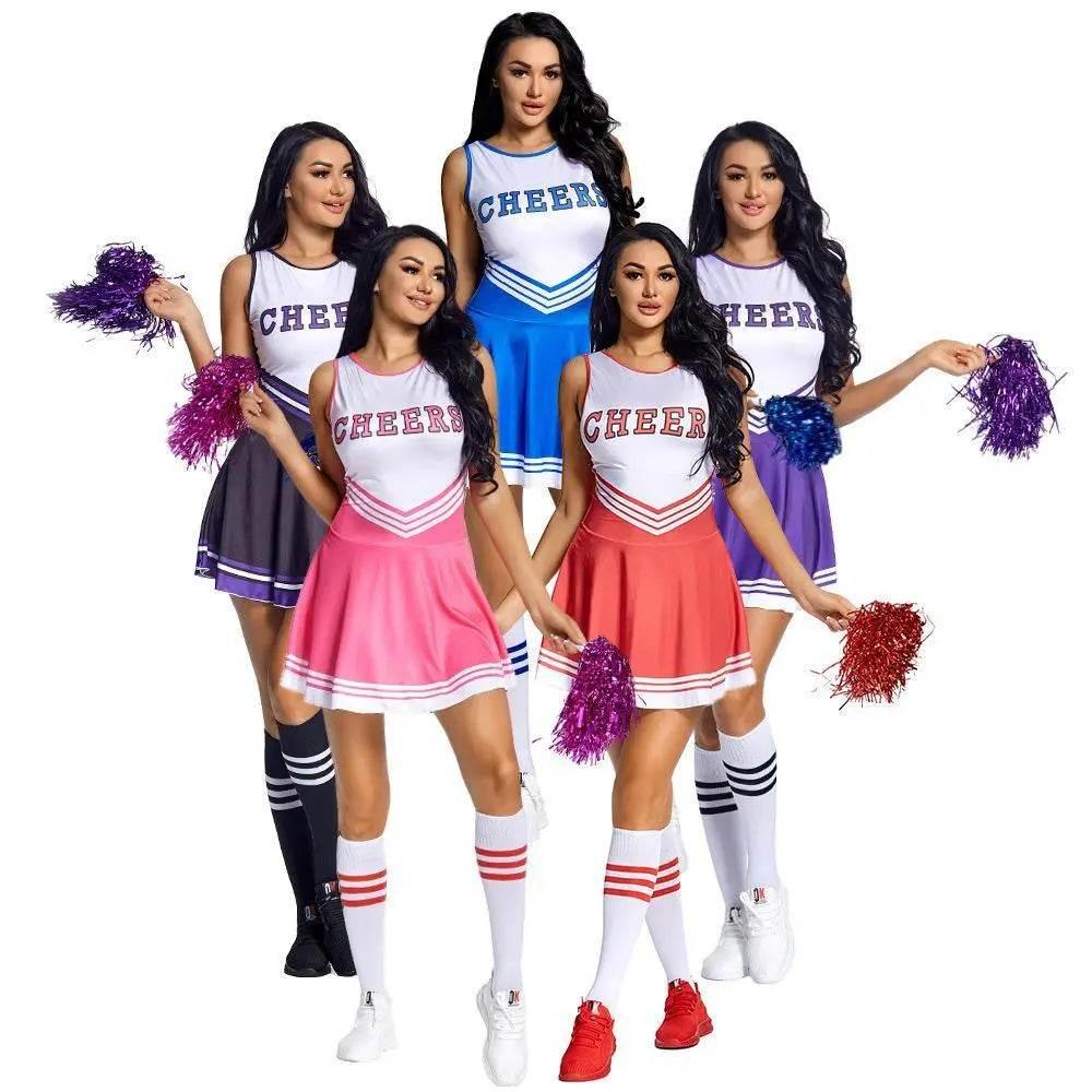 World Cup cheerleaders uniforms Costume football baby with socks - Azufun