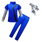 Zombies 3 Blue Cosplay Costume two piece set Bodysuit Outfits for kids - Azufun
