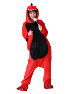 BuyAdult Red Dinosaur costume Kigurumi Onesies Pajamas Now Cheaper With 3 - 5 Days Ship - PajamasBuy