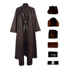 Anakin Skywalker Obi-Wan Costume Cloak Cosplay Halloween Suit - Azufun