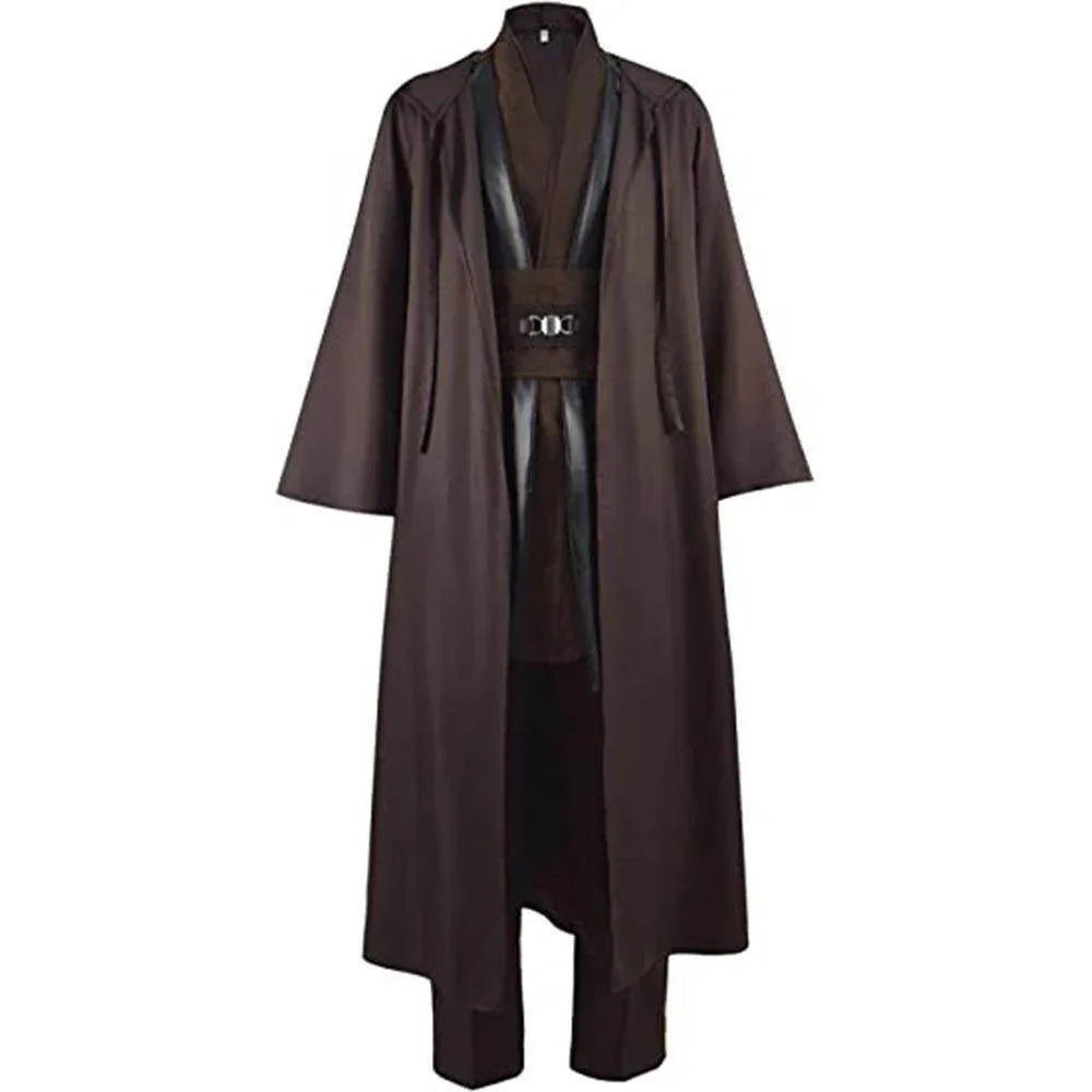 Anakin Skywalker Obi-Wan Costume Cloak Cosplay Halloween Suit - Azufun