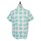 Animal Crossing Button Up Shirt Costume Cosplay Leaf Tee Shirts Top Halloween Outfit Dress Up For Adults - Azufun