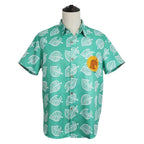 Animal Crossing Button Up Shirt Costume Cosplay Leaf Tee Shirts Top Halloween Outfit Dress Up For Adults - Azufun