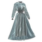 Astrid Deetz Costume Ball Dress Beetlejuice Skirt Striped Dress For Women Halloween - Azufun