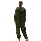 BuyAvocado Fruit Cartoon Kigurumi Costume Cozy Fleece Pajamas Now Cheaper With 3 - 5 Days Ship - PajamasBuy