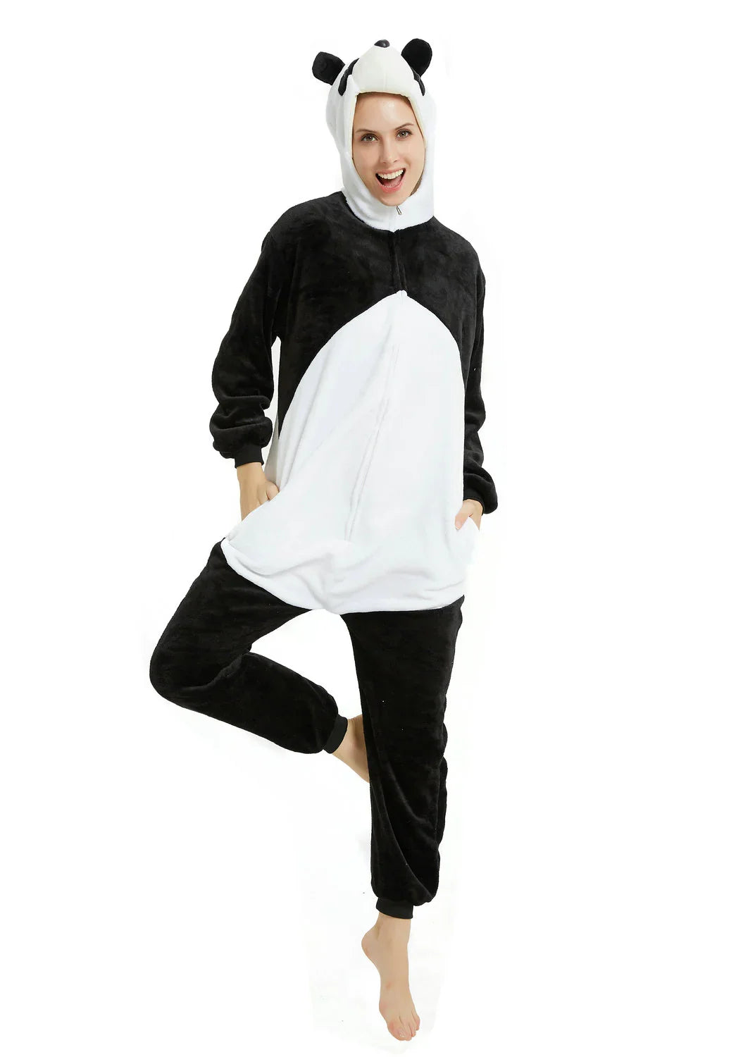 3D Panda Kigrumi Onesies for Adult Animal Costumes Pajamas All Size