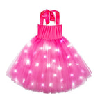 Barbie Movie Margot Barbie Pink Glow Tutu Dress Halloween Outfits Cosplay Costume Kids - Pajamasbuy