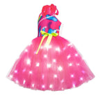 Barbie Movie Margot Barbie Pink Glow Tutu Dress Halloween Outfits Cosplay Costume Kids - Pajamasbuy