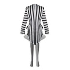 Beetlejuice 2 Costume Black and White Striped Women Dress Outfits - Azufun
