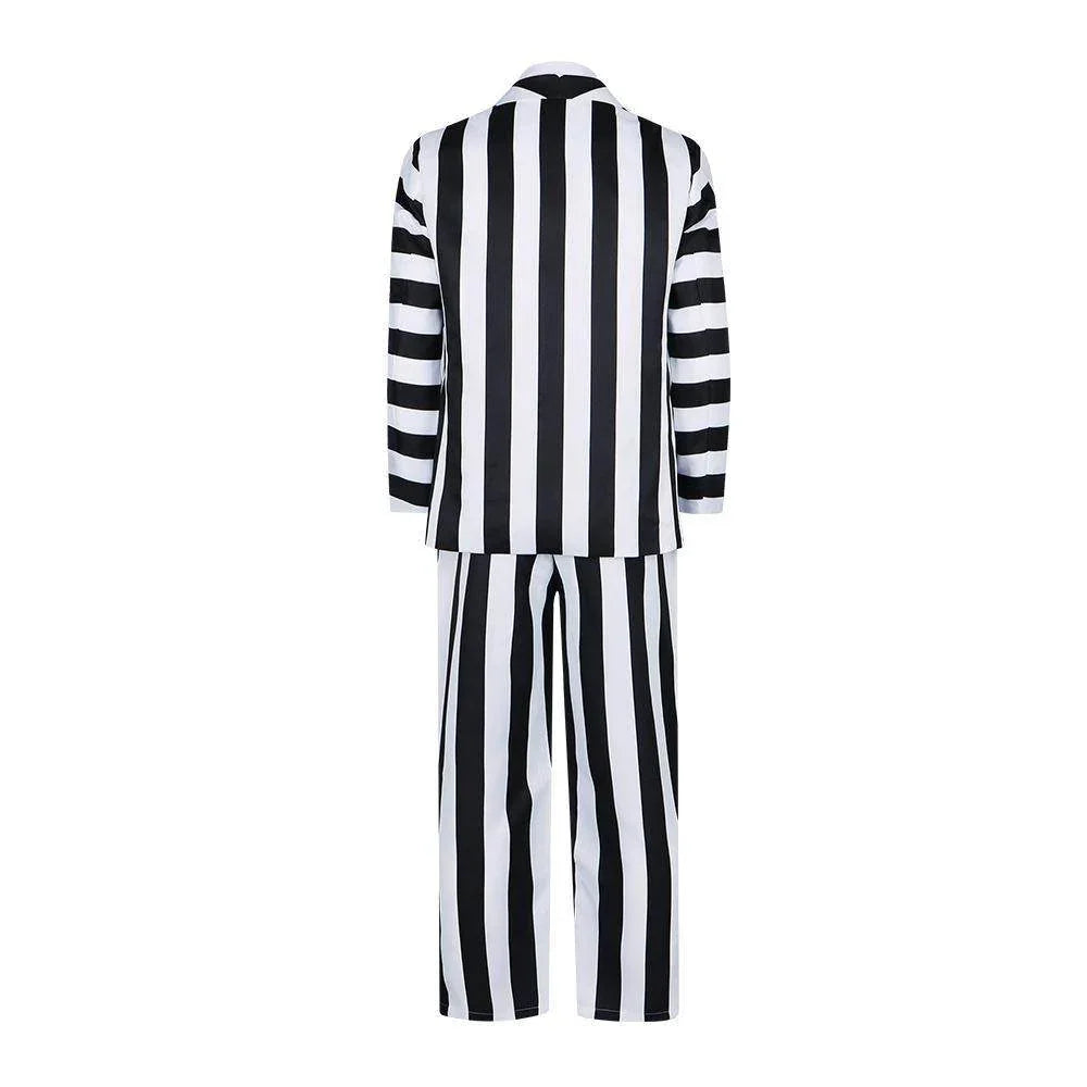 Beetlejuice 2 Michael Keaton Costume Party Halloween Suit - Azufun